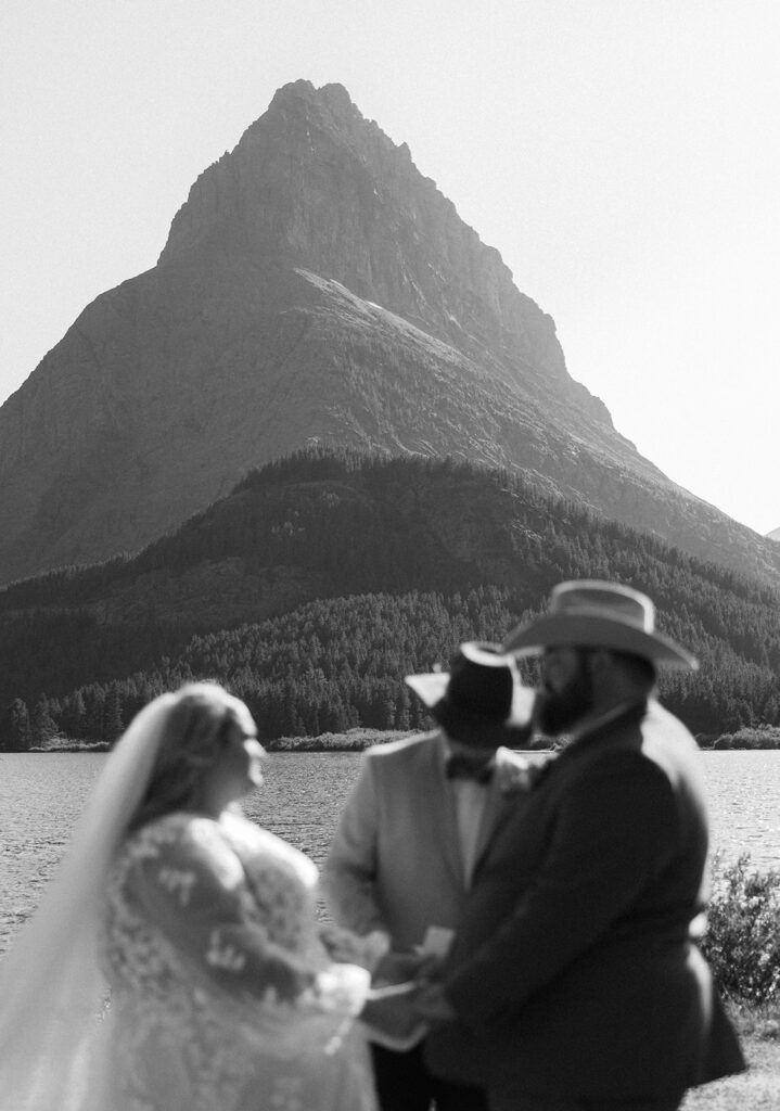 a wedding ceremony in montana