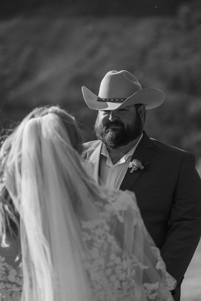 a wedding ceremony in montana