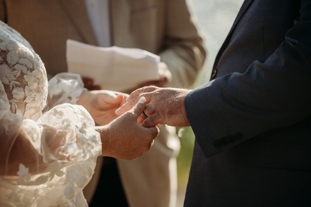 a wedding ceremony in montana