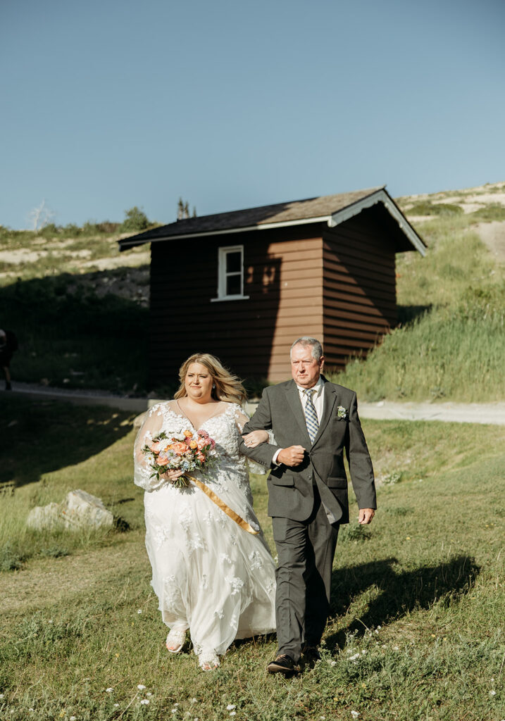 a wedding ceremony in montana