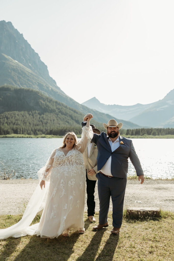 a wedding ceremony in montana