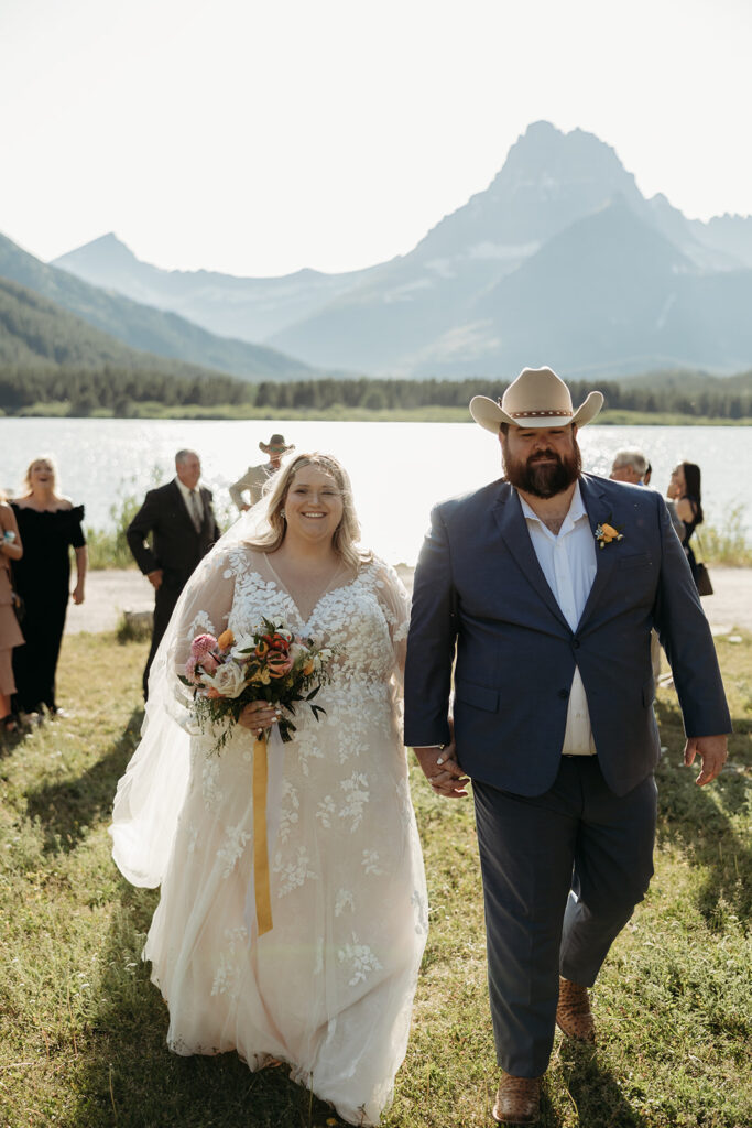 a wedding ceremony in montana