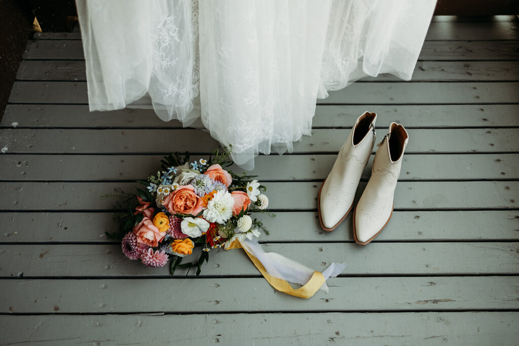 montana elopement wedding detail photos