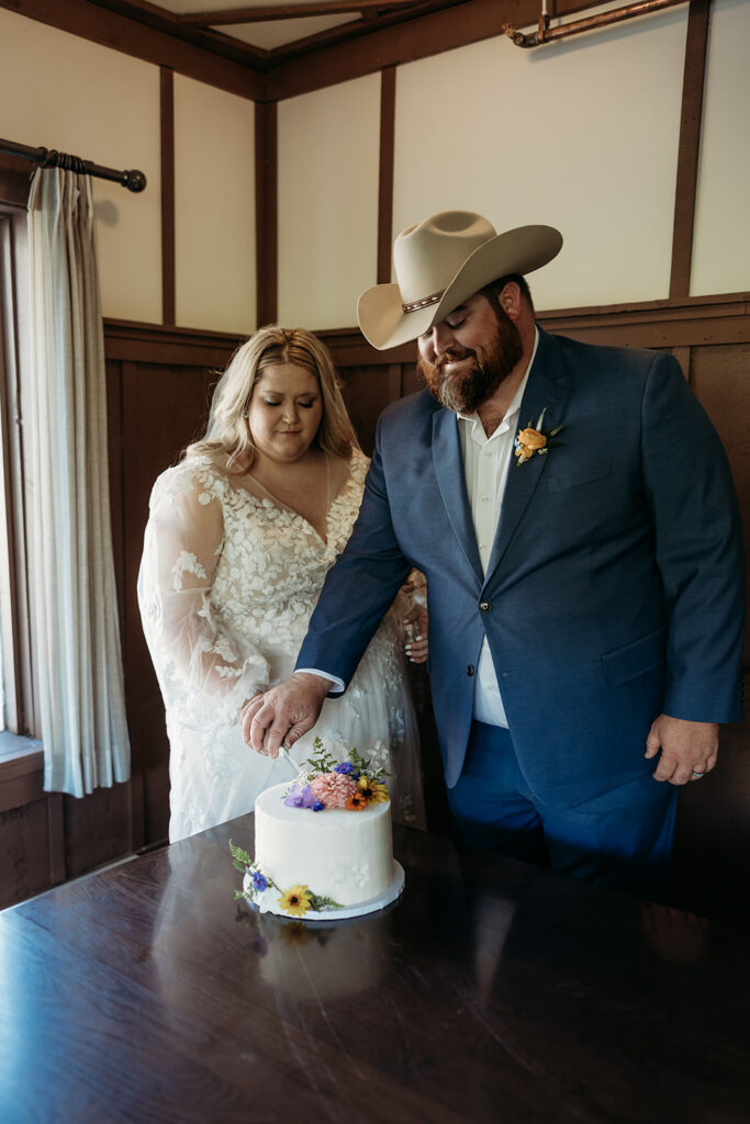 a wedding ceremony in montana