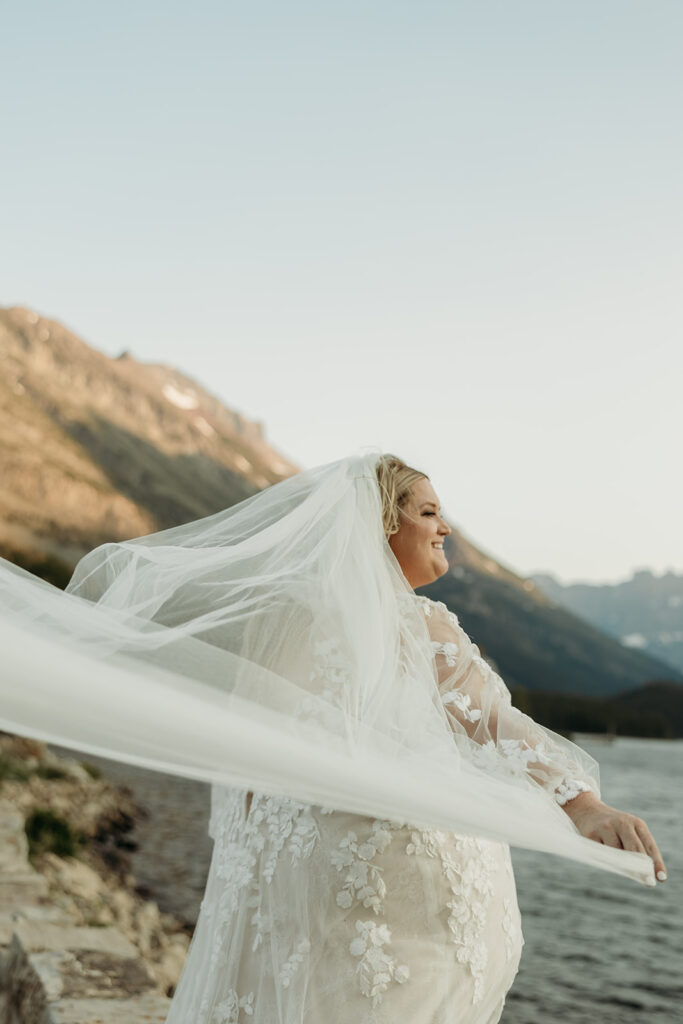 a glacier national park elopement photos
