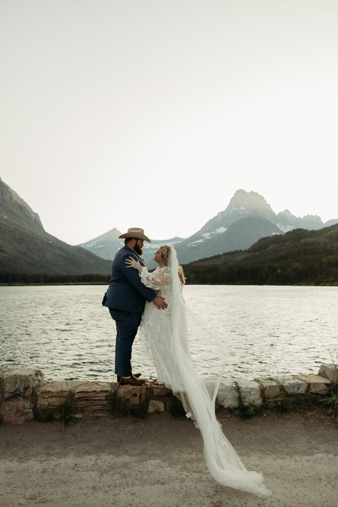 a glacier national park elopement photos
