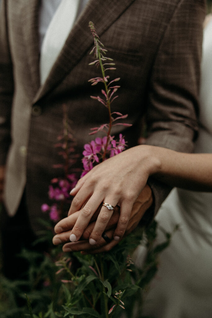 a romantic elopement photoshoot for couples