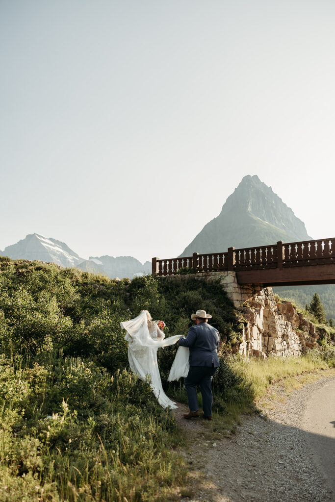 a glacier national park elopement photos
