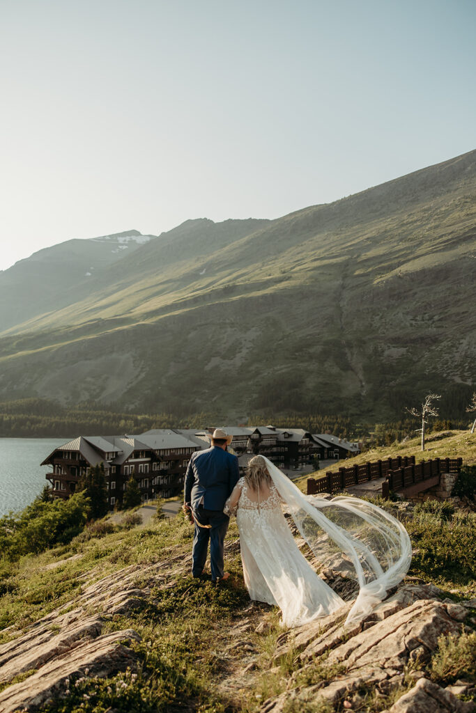 a glacier national park elopement photos