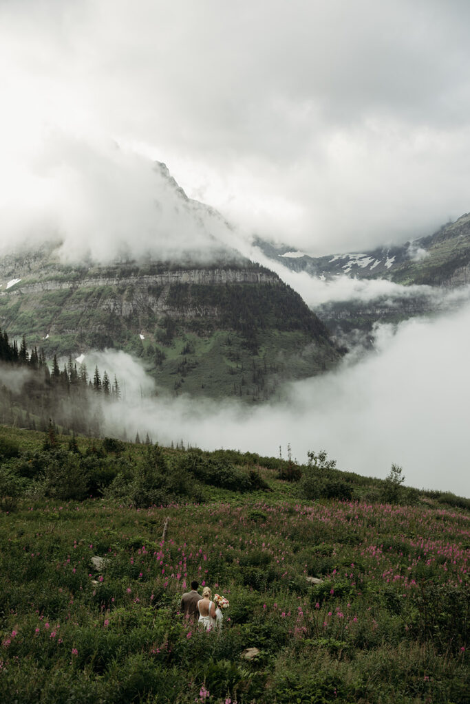 Intimate elopement in Glacier National Park
