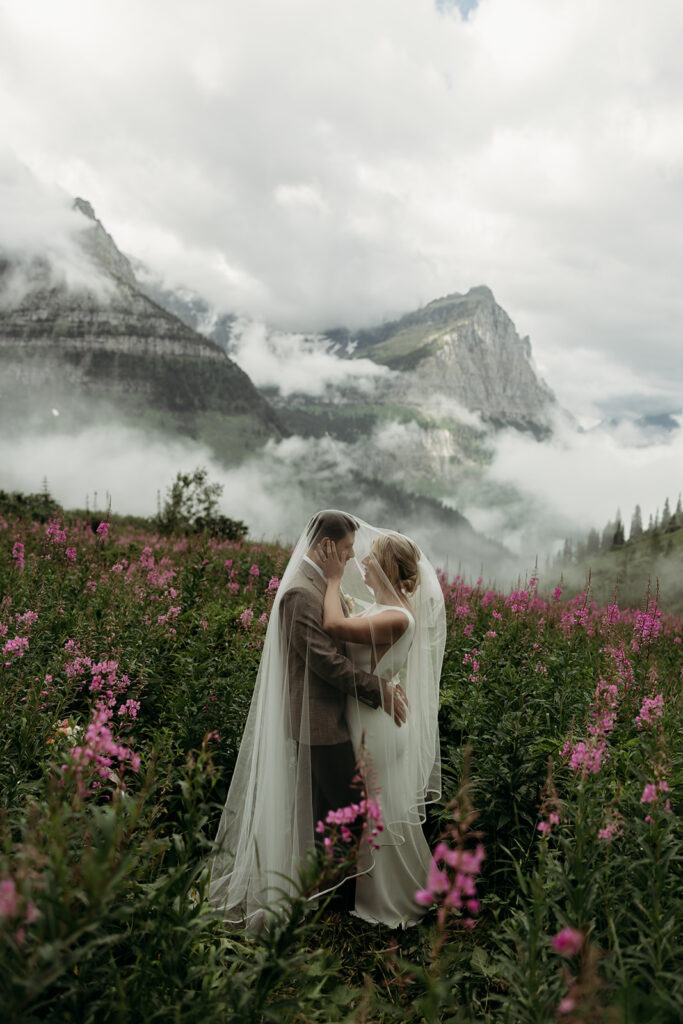 Intimate elopement in Glacier National Park
