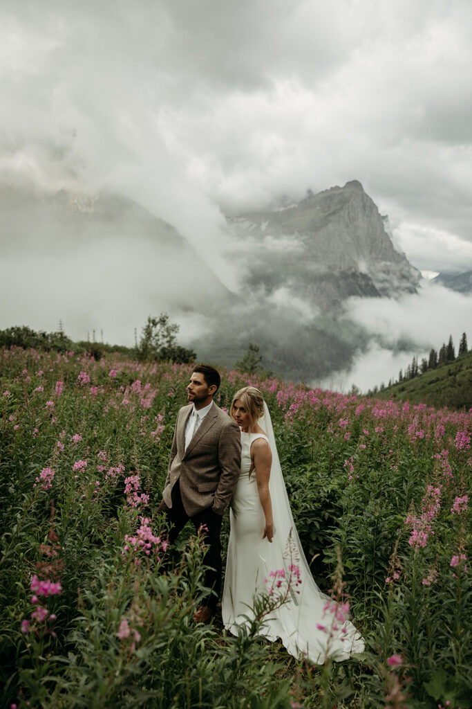 Intimate elopement in Glacier National Park
