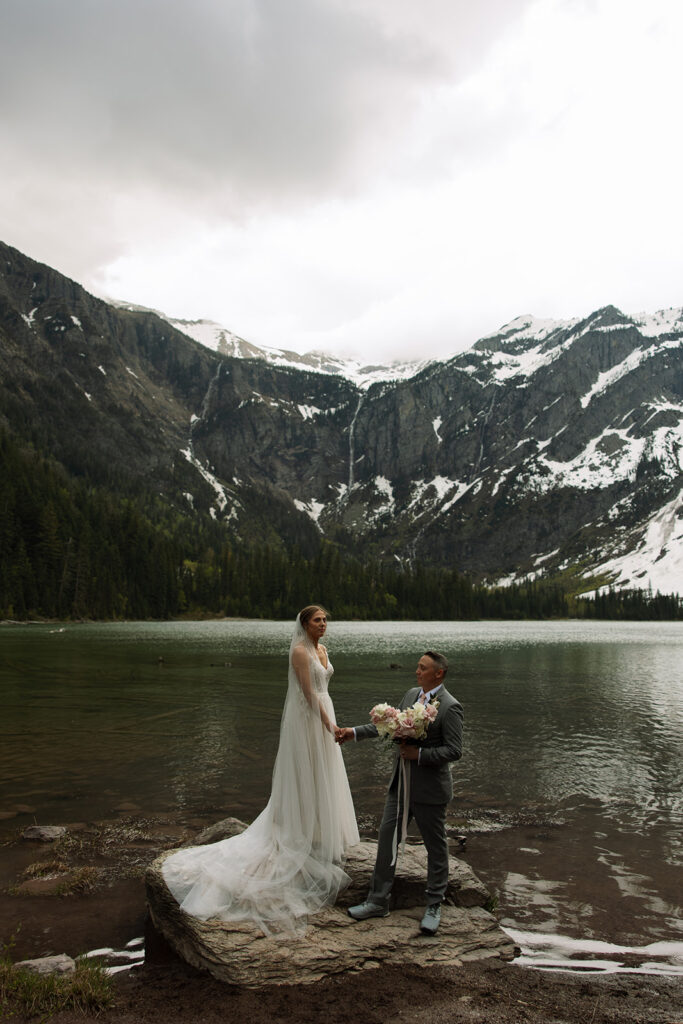 Scenic mountain views and peaceful hiking trail at Avalanche Lake
