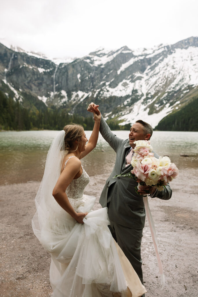 Scenic mountain views and peaceful hiking trail at Avalanche Lake
