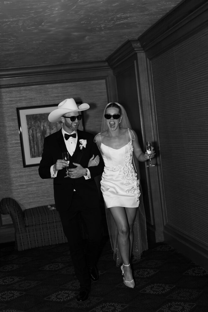 Romantic wedding day captured at a luxury mountain venue with a refined western vibe.
