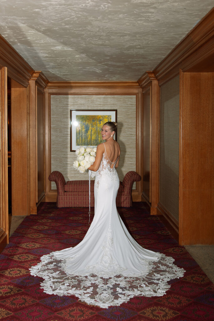 A bride getting ready for her special day