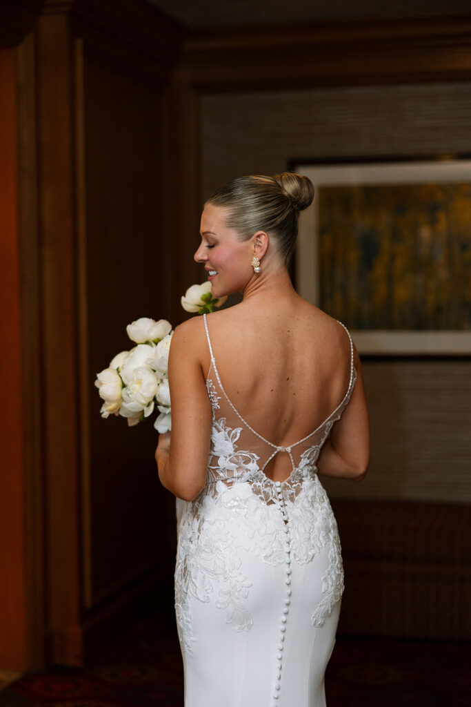 A bride getting ready for her special day