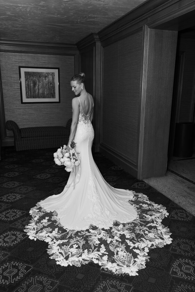 A bride getting ready for her special day