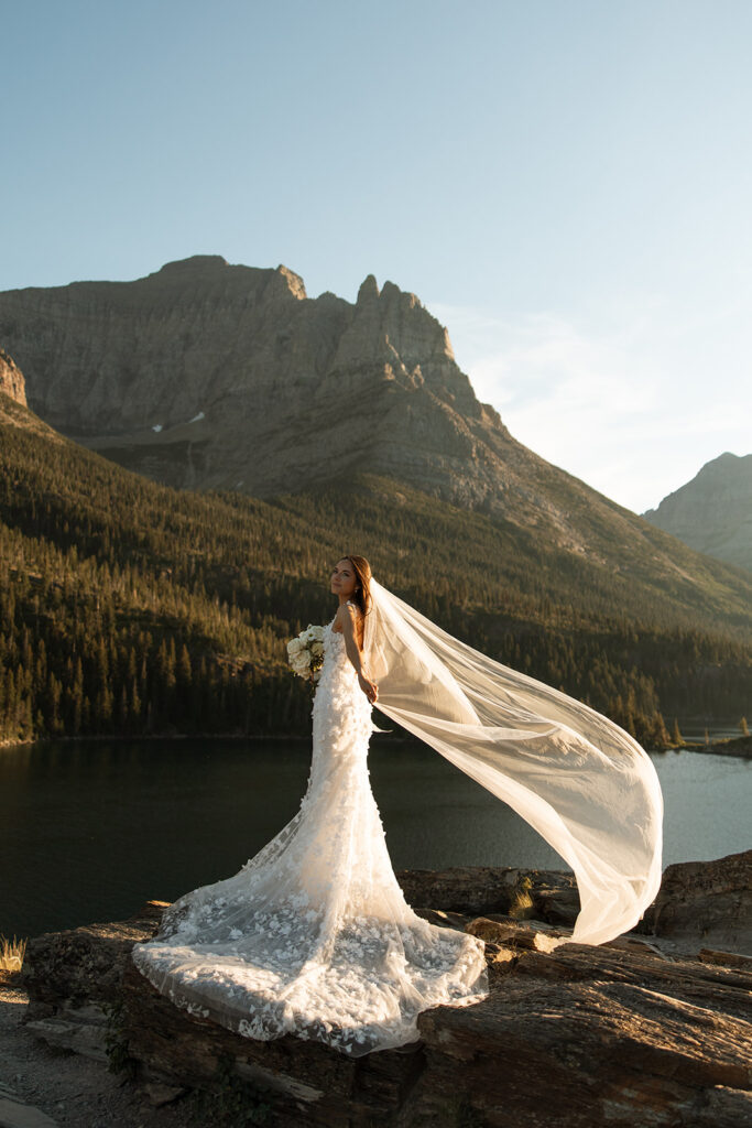 Bride and groom sharing a quiet moment outdoors
