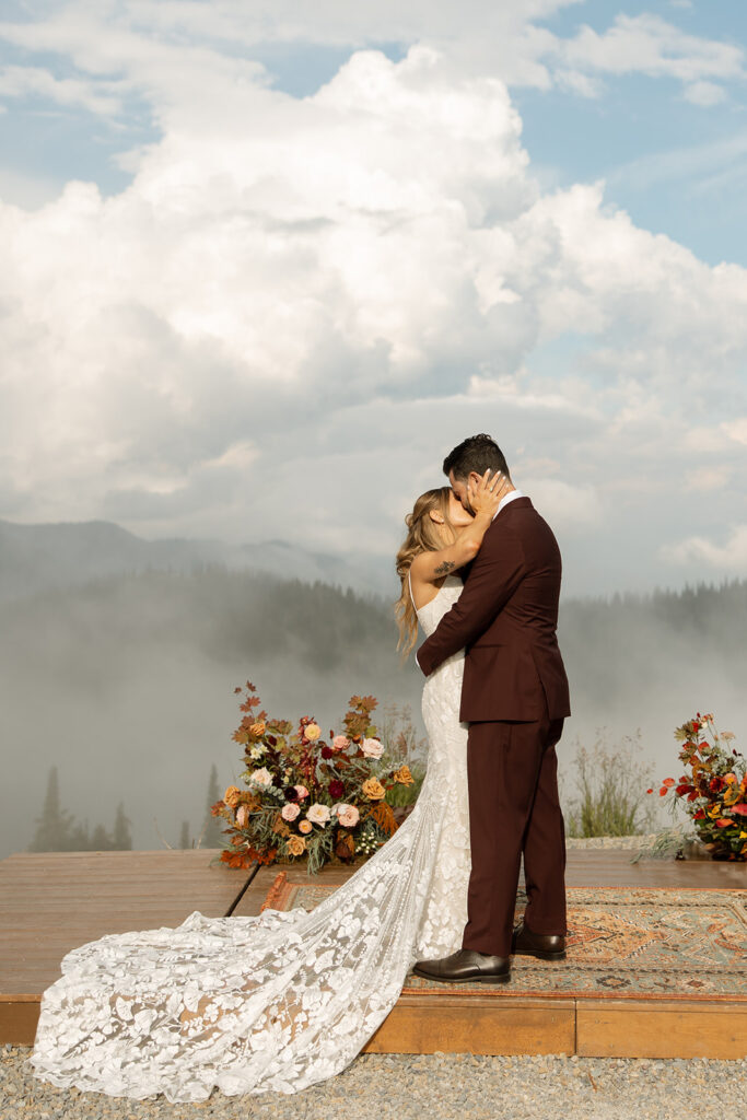 Elegant wedding details styled with soft, romantic tones and natural light