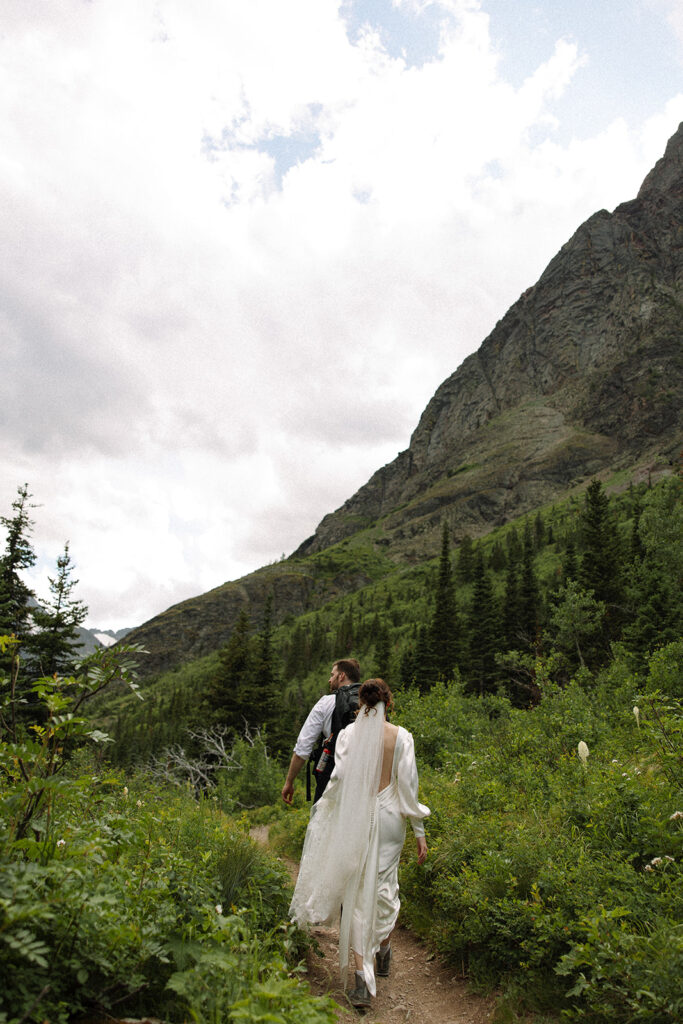Adventure wedding at Many Glacier GNP
