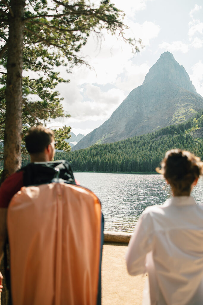 Adventure wedding at Many Glacier GNP