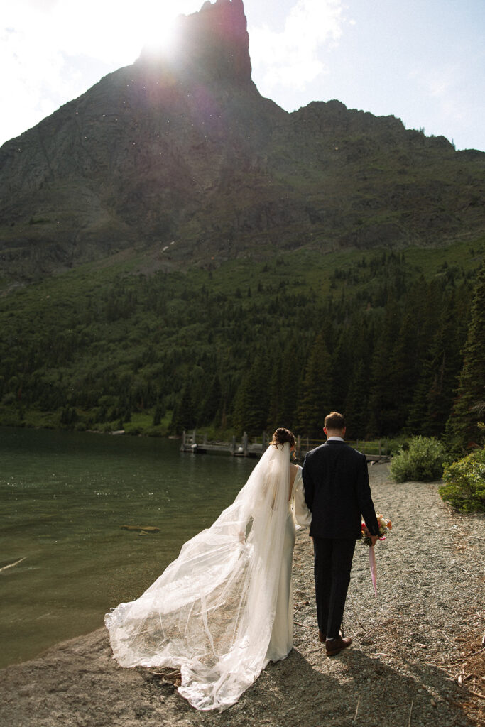 Adventure wedding at Many Glacier GNP