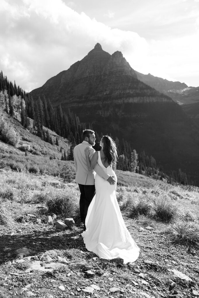 Couple during their adventurous wedding day