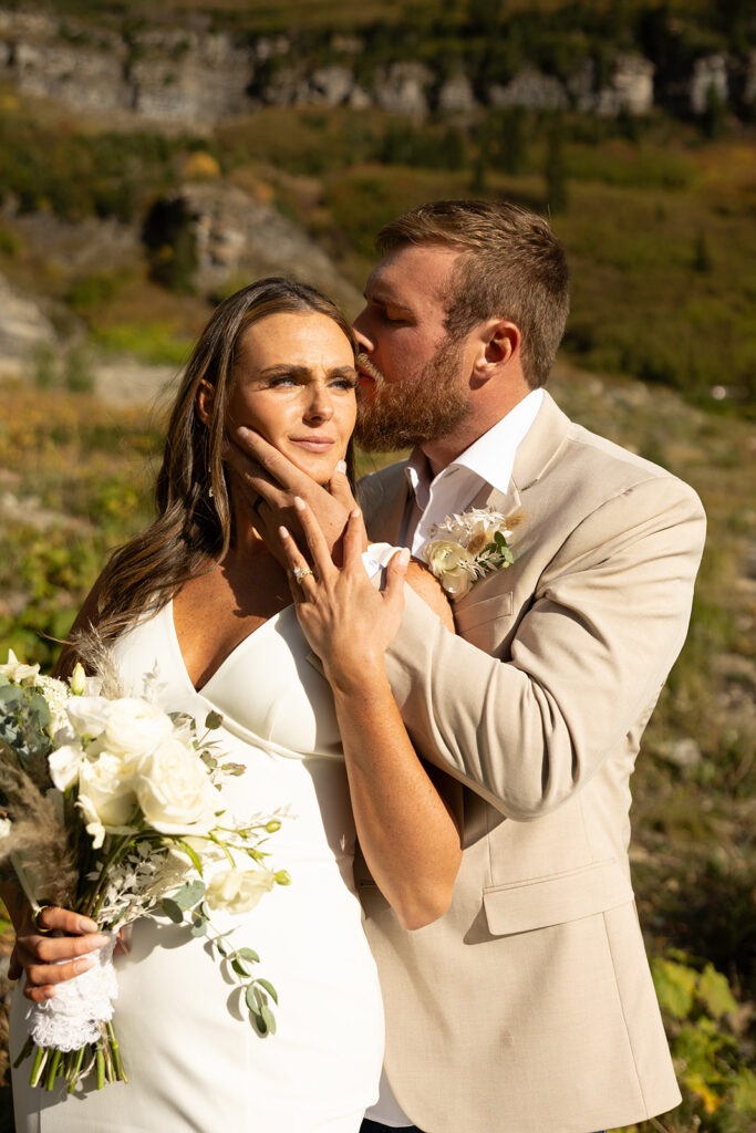 Couple during their adventurous wedding day