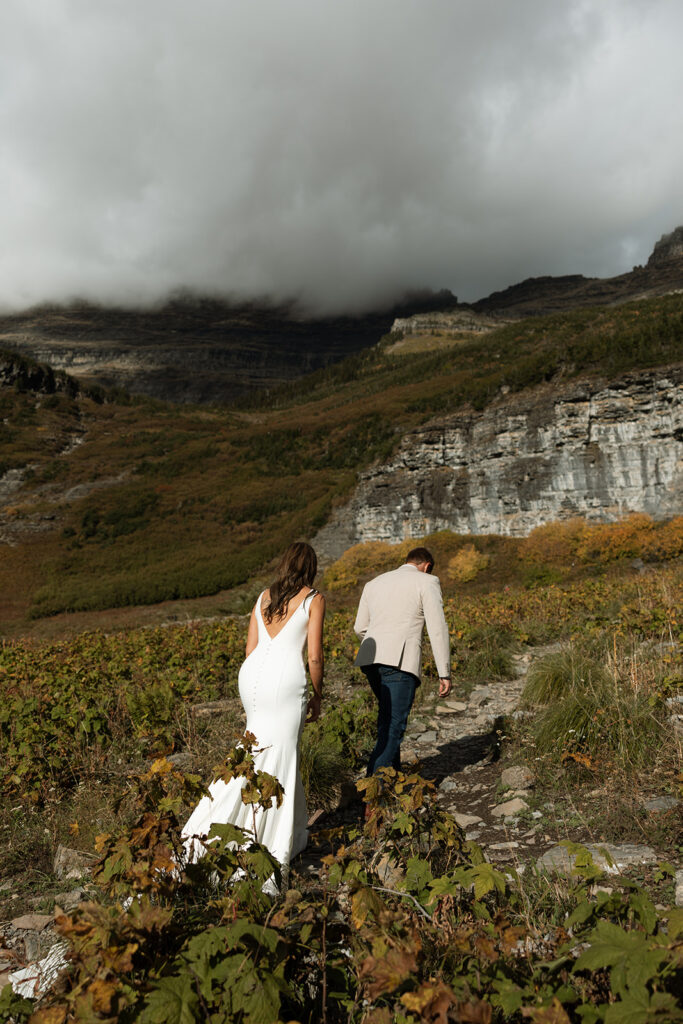 Couple during their adventurous wedding day