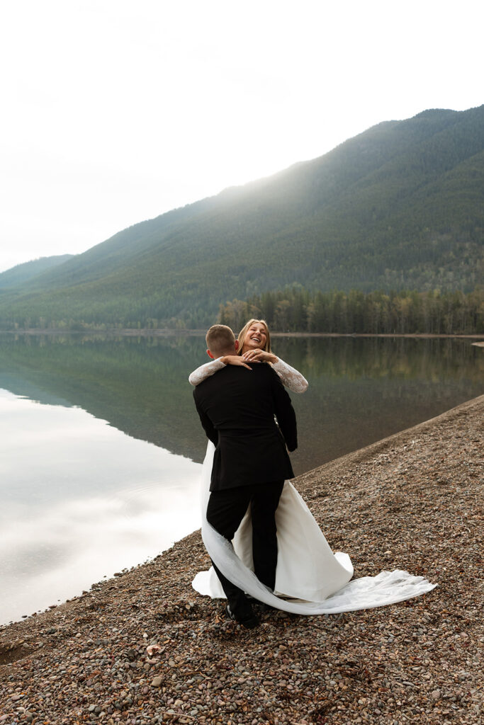 a couple in GNP for their wedding
