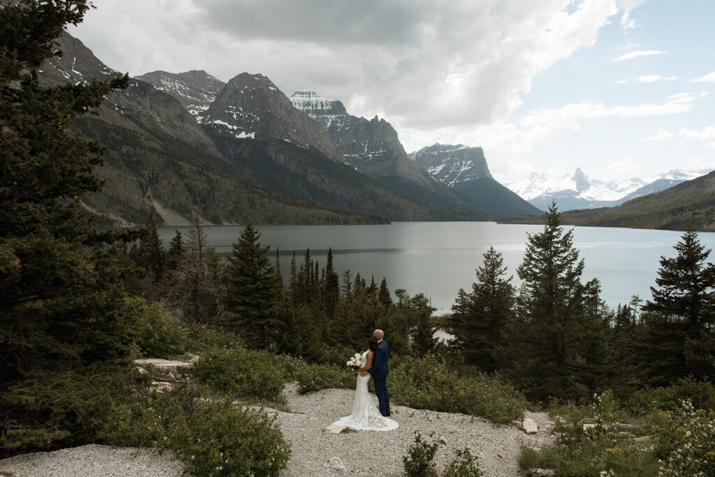 a couple in GNP for their wedding