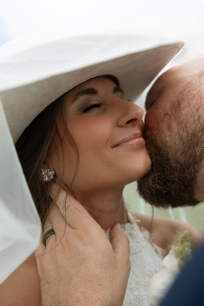 a couple in GNP for their wedding